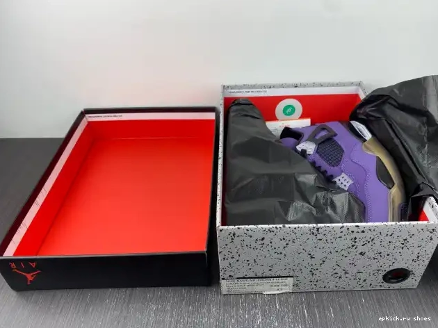 Cheap Jordan and LN4 Scott Family) Retro 4 Purple Travis 766296 (Friends 0512